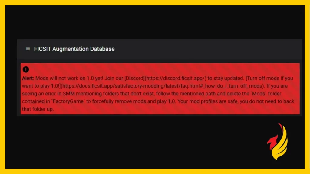 Behebung des Fehlers Plugin SML Failed in Satisfactory